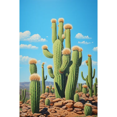 canvas of Saguaro Cactus
